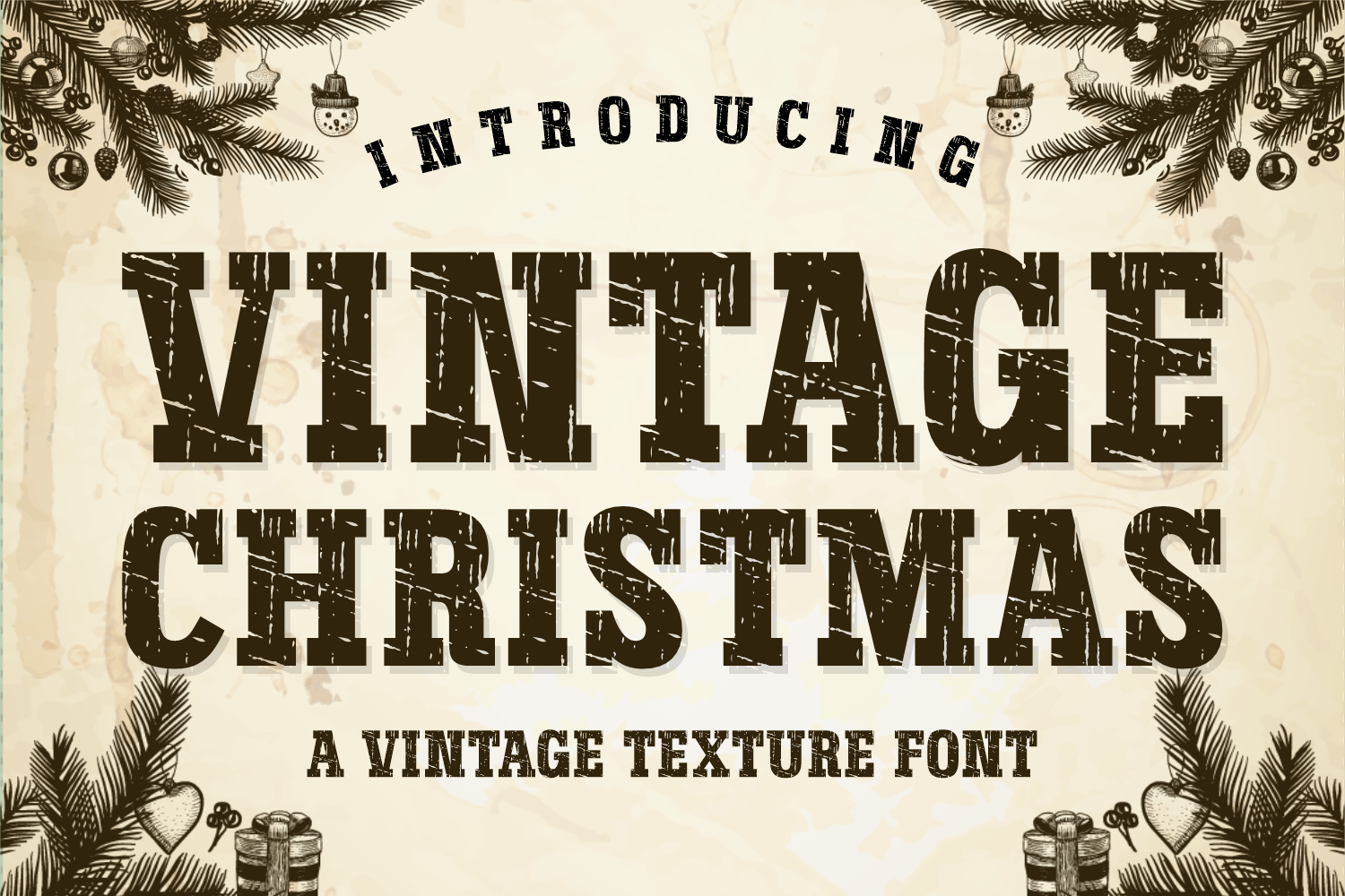 Vintage Christmas preview: textured classic holiday style