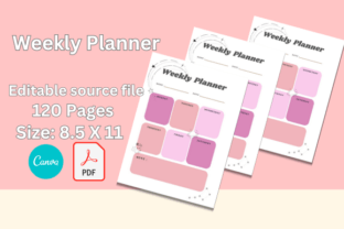 Weekly Planner KDP Graphic by AoiSora4 · Creative Fabrica