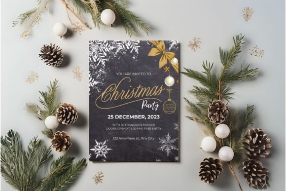 Christmas Invitation Canva Template