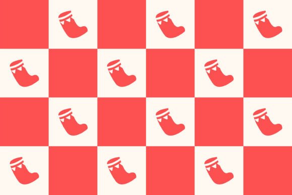 Christmas Sock Seamless Pattern Grafika Tła Przez Vectalux
