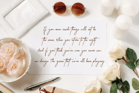 Mathildaine Font PNG with transparent background - Preview 3
