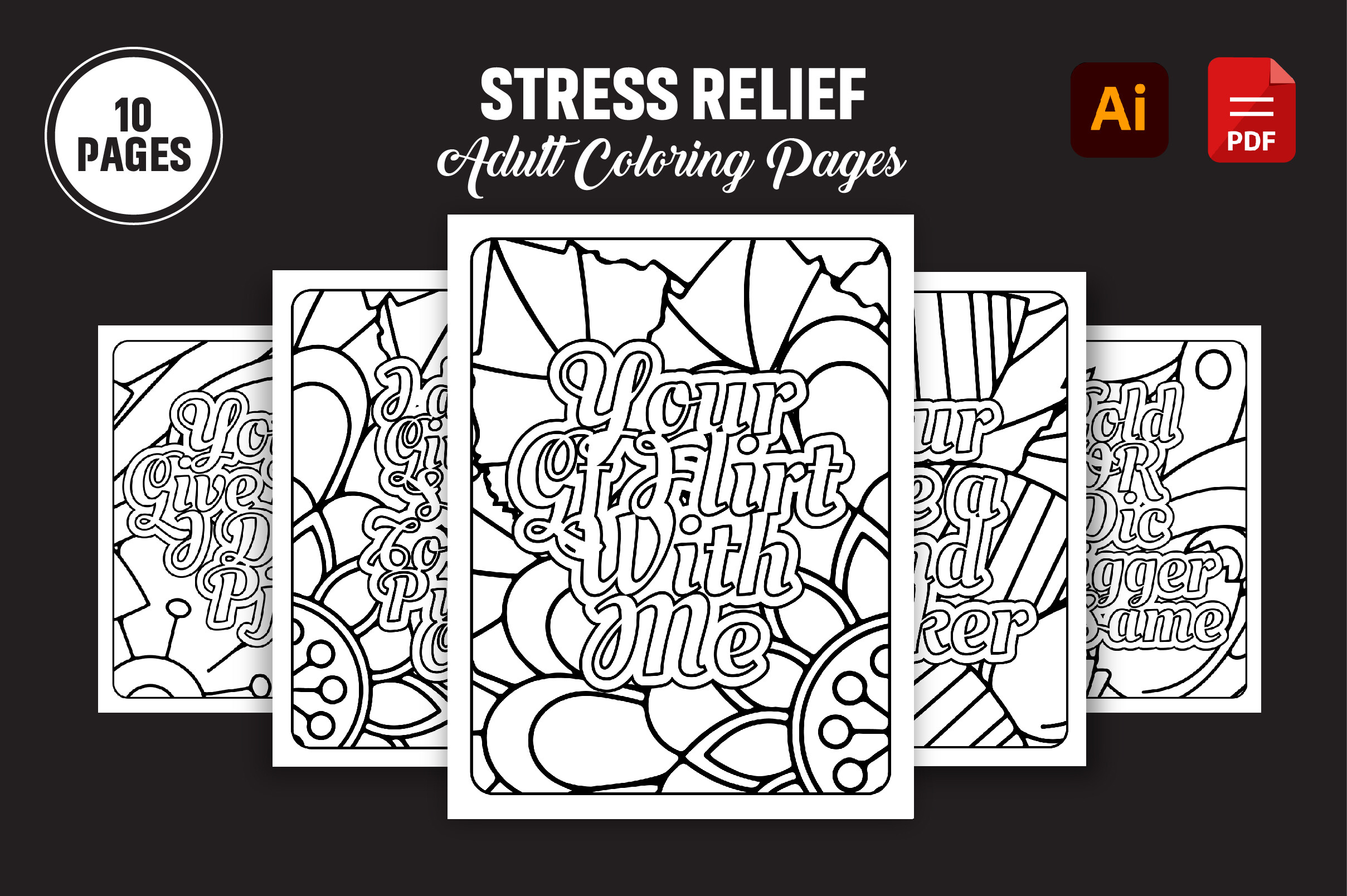 Stress Relief Adult Coloring Pages V79