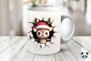 Both Side 3D Christmas Mug Wrap Bundle Graphic by Pandastic · Creative ...