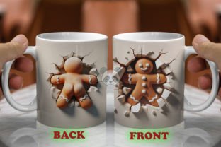 Both Side 3D Christmas Mug Wrap Bundle Graphic by Pandastic · Creative ...