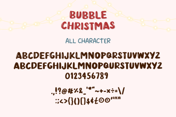 Bubble Christmas Font - Preview 4