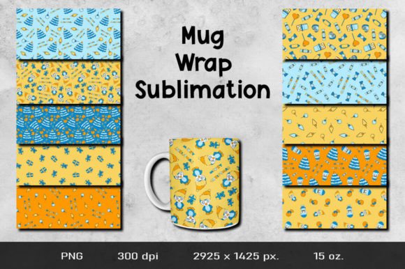 Christmas Mug Wrap Sublimation Designs Graphics