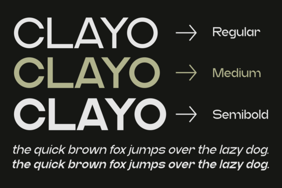 Clayo Font - Preview 1