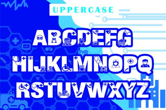 Doktor and Nurse Font PNG with transparent background - Preview 1