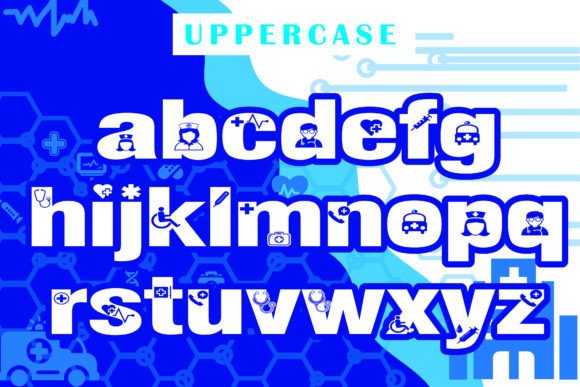 Doktor and Nurse Font PNG with transparent background - Preview 2