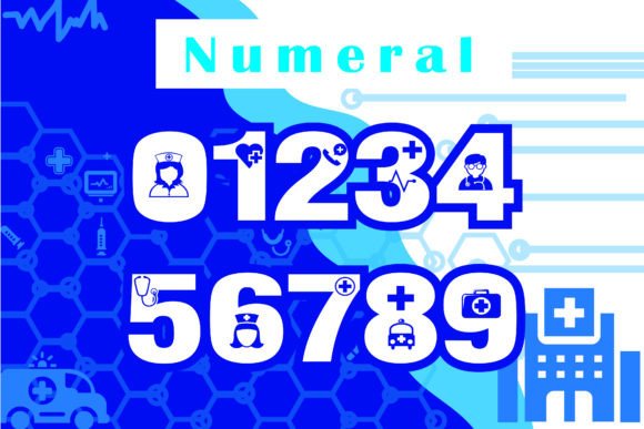 Doktor and Nurse Font PNG with transparent background - Preview 3