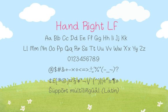 Hand Right Lf Font - Preview 1