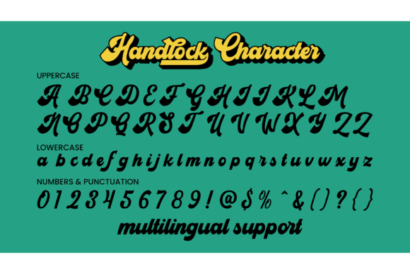Handlock Font - Preview 4