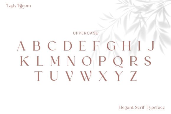 Lady Bloom Font PNG with transparent background - Preview 6