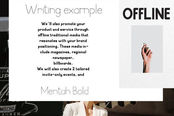 Mentah Font PNG with transparent background - Preview 2