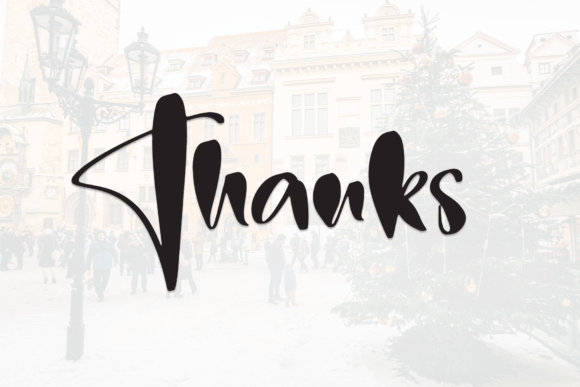 Midday Christmas Font PNG with transparent background - Preview 6