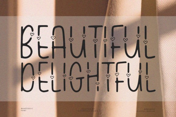 Rhapsodic Font PNG with transparent background - Preview 5