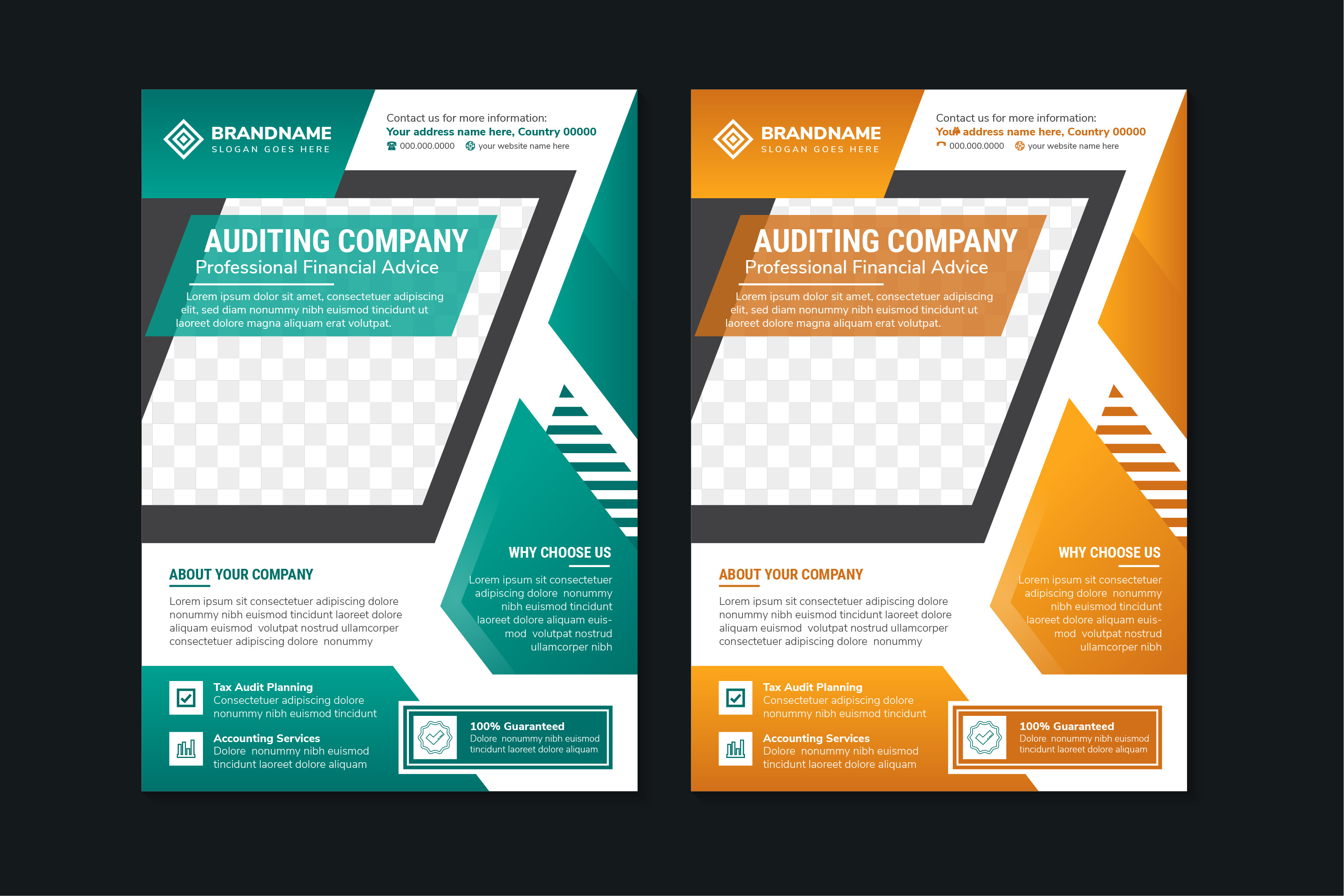 Auditing Company Vertical Flyer Graphic by noory.shopper · Creative Fabrica
