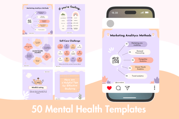 Wellness Instagram Template - Mental Health