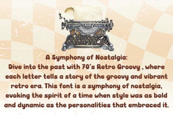 70’s Retro Groovy Font - Preview 1