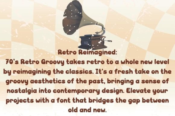 70’s Retro Groovy Font - Preview 2