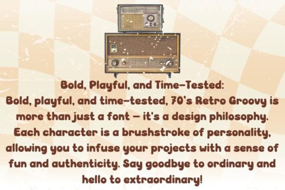 70’s Retro Groovy Font - Preview 3