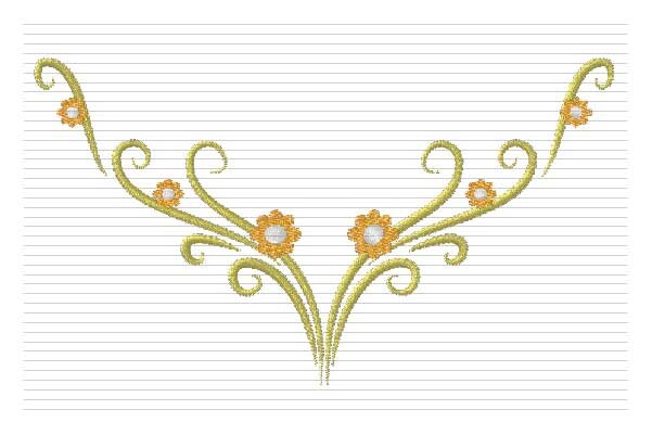 Border Embroidery Corner