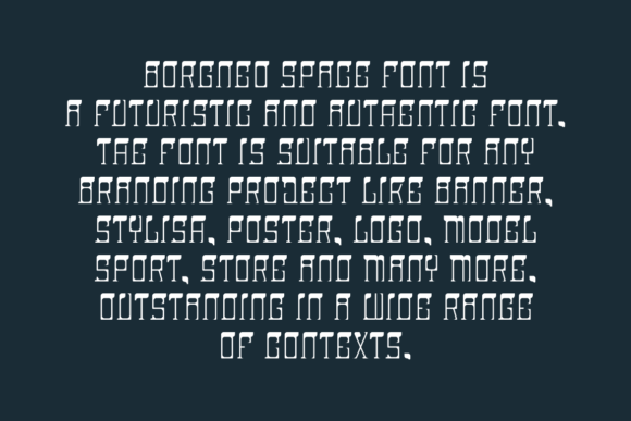 Borgneo Space Font - Preview 3