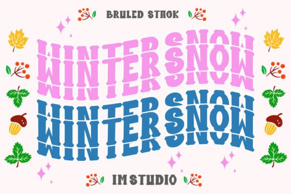 Bruled Stacked Duo Font - Preview 1