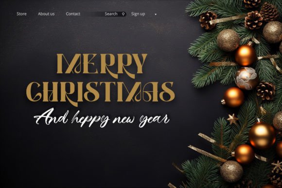 Christmas Frosty Font - Preview 2