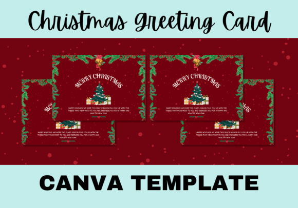 Christmas Greeting Card Canva Template
