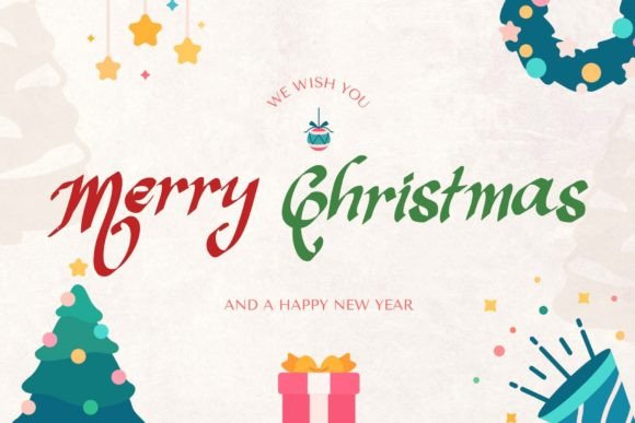 Christmas Shakila Font - Preview 1