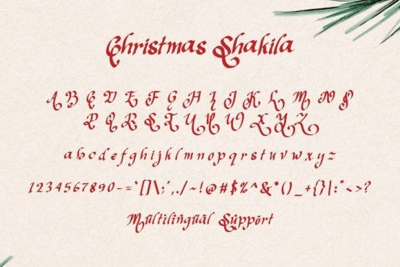 Christmas Shakila Font - Preview 4