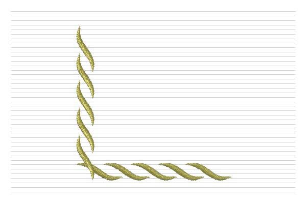 Corner Decoration Embroidery