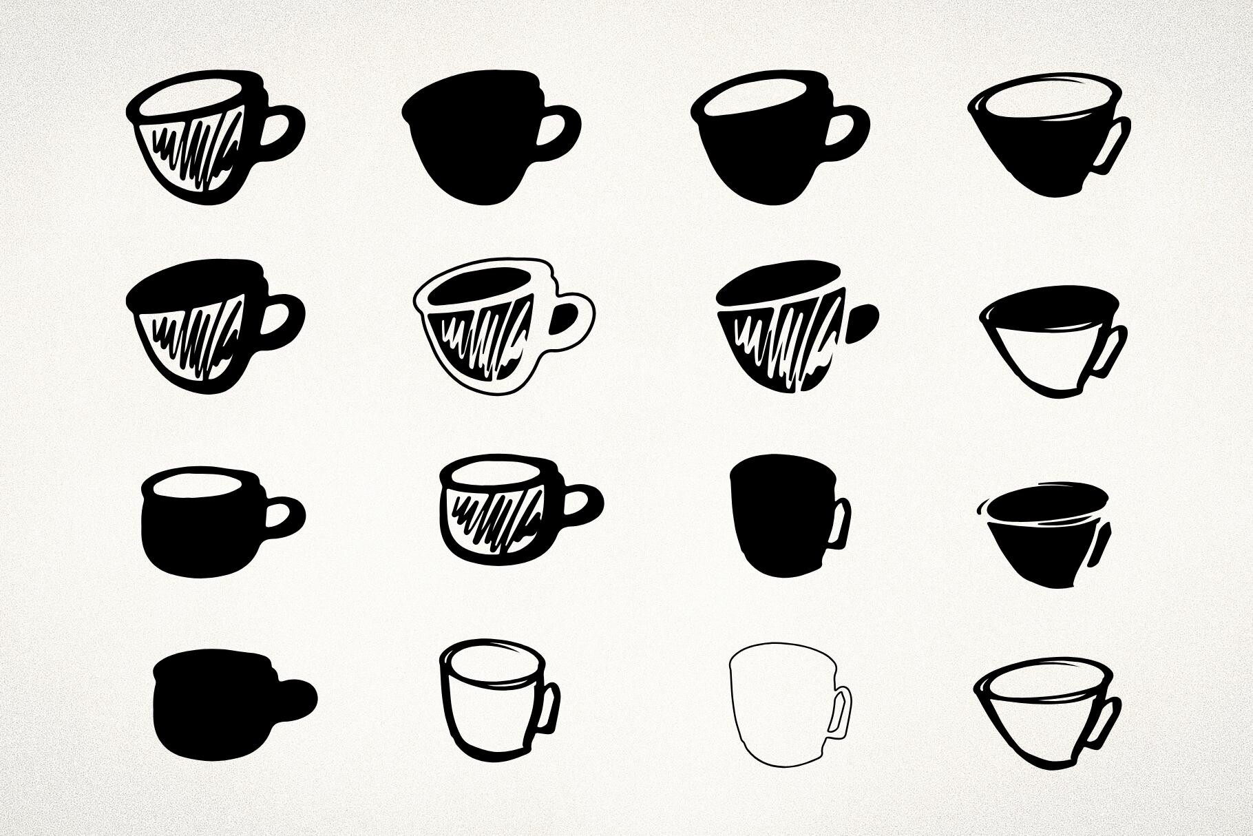 Cup Set Graphic by MarvGraphics · Creative Fabrica