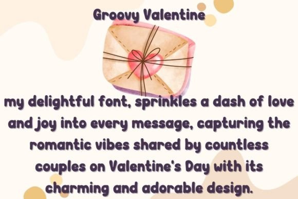 Groovy Valentine Font PNG with transparent background - Preview 2