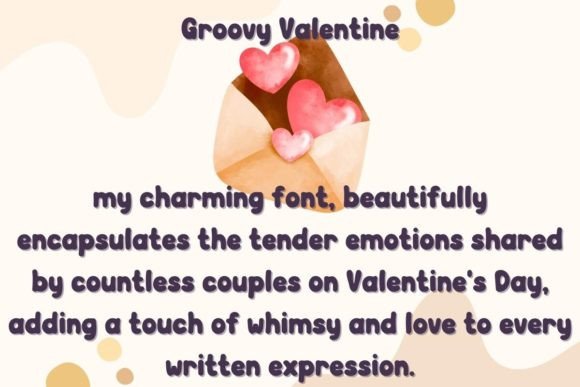 Groovy Valentine Font PNG with transparent background - Preview 3
