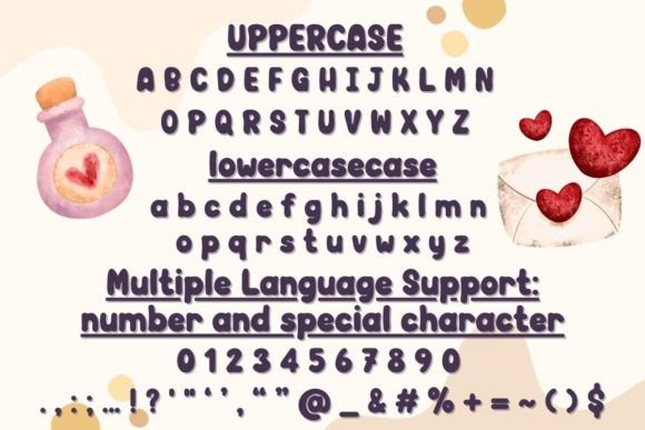 Groovy Valentine Font PNG with transparent background - Preview 4