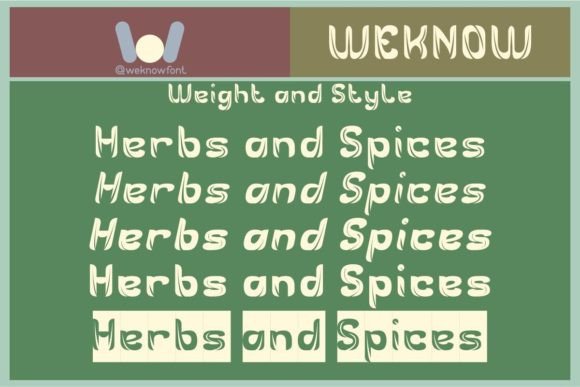 Herbs and Spices Font - Preview 6