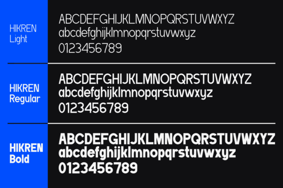 Hikren Font PNG with transparent background - Preview 2
