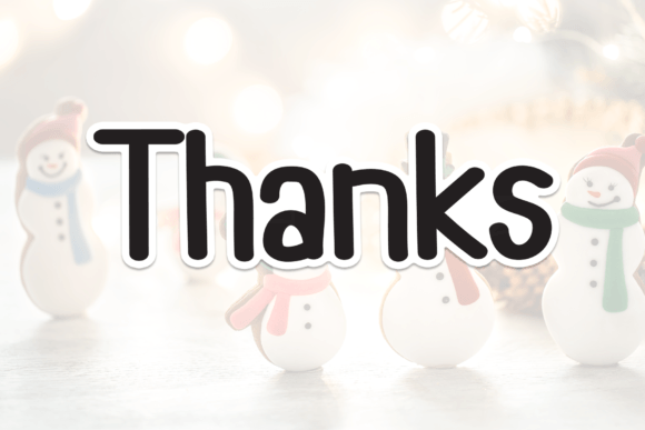 Icomic Christmas Font PNG with transparent background - Preview 6