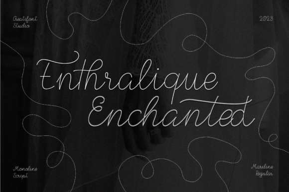 Mariline Font PNG with transparent background - Preview 5
