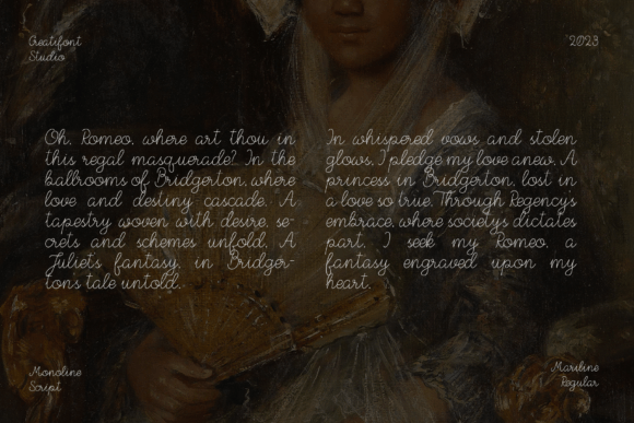Mariline Font PNG with transparent background - Preview 6