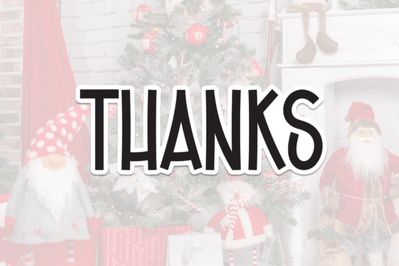 Merry Santa Font PNG with transparent background - Preview 6