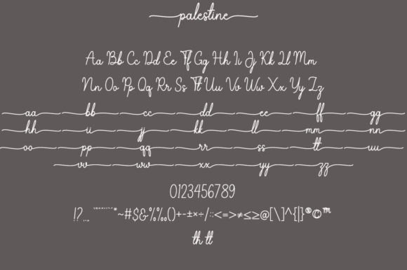Palestine Duo Font PNG with transparent background - Preview 3