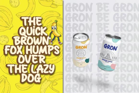 Pisang Font PNG with transparent background - Preview 3