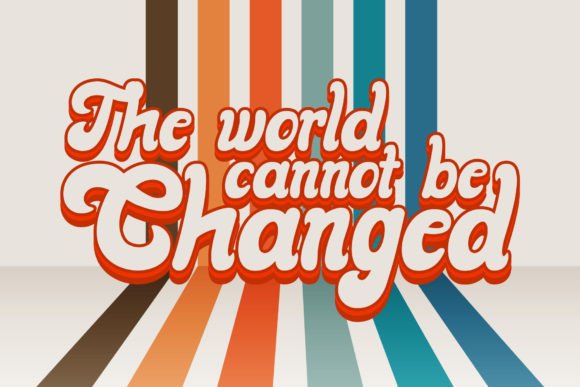 Retro Change Font PNG with transparent background - Preview 2