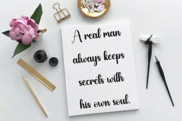 Santa Bookmark Font PNG with transparent background - Preview 2