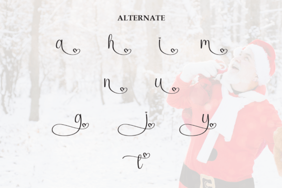 Santa Courage Font PNG with transparent background - Preview 6