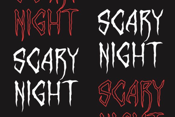 Scar Rock Font PNG with transparent background - Preview 2