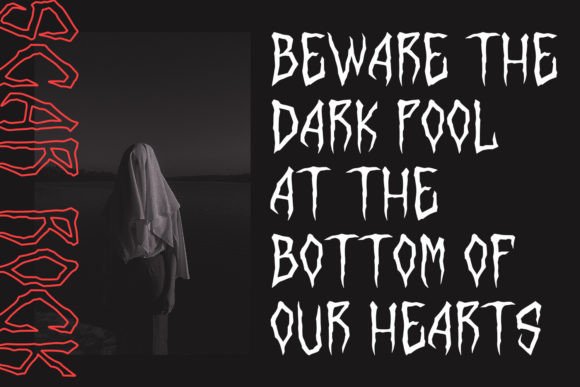 Scar Rock Font PNG with transparent background - Preview 4